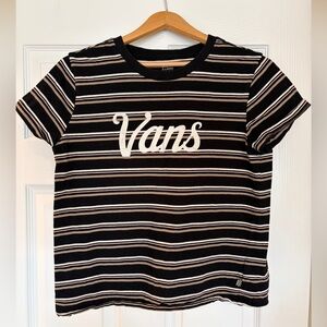 Vans Cropped Tee T-Shirt Women’s Size XL Y2K Urban Streetwear Baby Tee X6